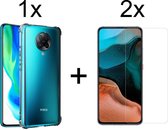 Xiaomi Redmi K30 Pro hoesje shock proof case transparant hoesjes cover hoes - 2x Xiaomi Redmi K30 Pro screenprotector