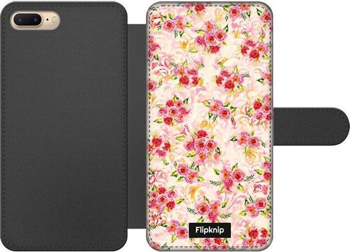 Wallet case - geschikt voor iPhone 7 Plus - Floral N°5
