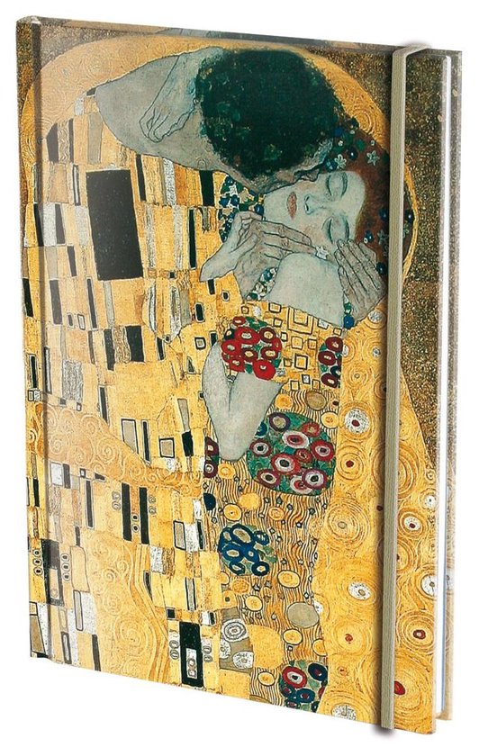 Foto: Notitieboek a5 gebonden gustav klimt de kus