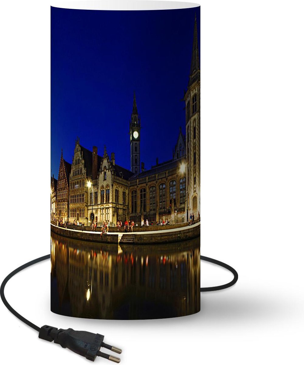 LampTiger Lamp Gent De stad Gent 33 cm hoog Ø16 cm Inclusief LED lamp  Woonkamer/Slaapkamer - Winkelen.nl