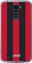 LG K10 (2016) Hoesje Transparant TPU Case - AC Milan #ffffff