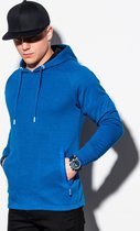 Heren - Hoodie - Effen - B1080-5 - Blauw