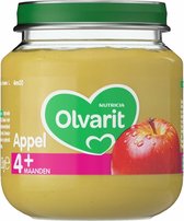 Olvarit - Fruithapje - Appel - 4+ maanden - 125 gr