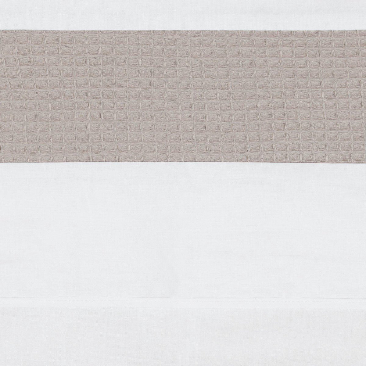 BINK Bedding Ledikantlaken Wafel (Pique) zand 100 x 150 cm - laken voor ledikant - lakentje - babylaken - wafel - beige