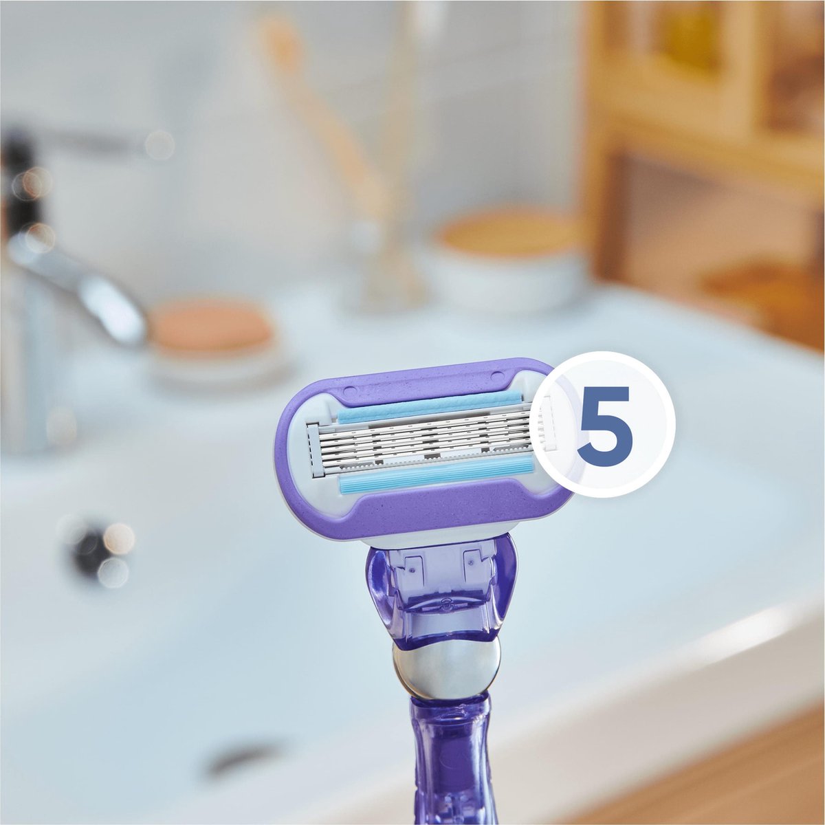 Gillette Venus Deluxe Smooth Swirl Scheermesjes Voor Vrouwen - 3 Navulmesjes