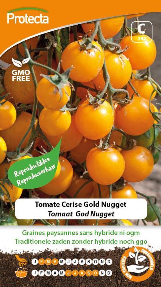 Protecta Groente zaden: Tomaat Gold Nugget