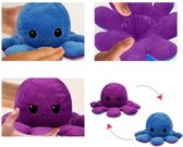 Reversible Octopus Knuffel – 10 x 20 cm – Paars/Groen