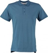 Only & sons blauwe polo met stippen - Maat XXL