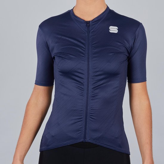 Foto: Sportful flare w fietsshirt dames blauw maat xxl