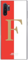 6F hoesje - geschikt voor Samsung Galaxy Note 10 Plus -  Transparant TPU Case - Feyenoord - F #ffffff