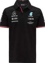 Mercedes Teamline Polo 2021 Zwart L