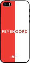 6F hoesje - geschikt voor iPhone 5 -  TPU Case - Feyenoord - met opdruk #ffffff