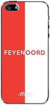6F hoesje - geschikt voor iPhone SE (2016) -  Transparant TPU Case - Feyenoord - met opdruk #ffffff