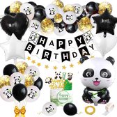 Baloba® Panda Decoratie - Ballonnen Feestartikelen Set - Panda Versiering Kinderfeestje - Panda Slinger