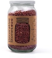 Decoratie grind/zand - Pot ca 1200 gram bordeau rood- Granulaat