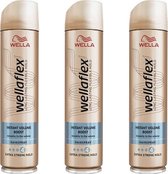 Wella Wellaflex Instant Volume Boost Haarlak Voordeelbox - 3 x 250 ml