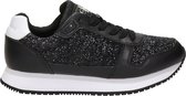 Calvin Klein Runner Lace Up Glitter Lage sneakers - Dames - Zwart - Maat 37