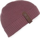 Knit Factory Jazz Gebreide Muts Heren & Dames - Beanie hat - Stone Red - Warme rode Wintermuts - Unisex - One Size