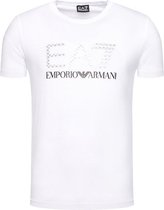 EA7 EA7 Train Visibility  T-shirt - Mannen - wit - zwart