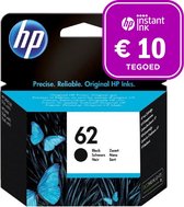 HP 62 - Inktcartridge zwart + Instant Ink tegoed