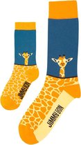 Eenmannenkado Zo Vader Zo Zoon/Dochter sokken Giraf | Maat: Vader 41 - 46 | Kind 4 - 7 jaar