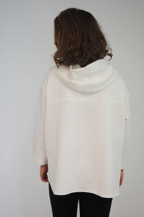 La Pèra Witte Hoodie Casual Oversized Sweater met capuchon Dames – Maat XL  | bol.com
