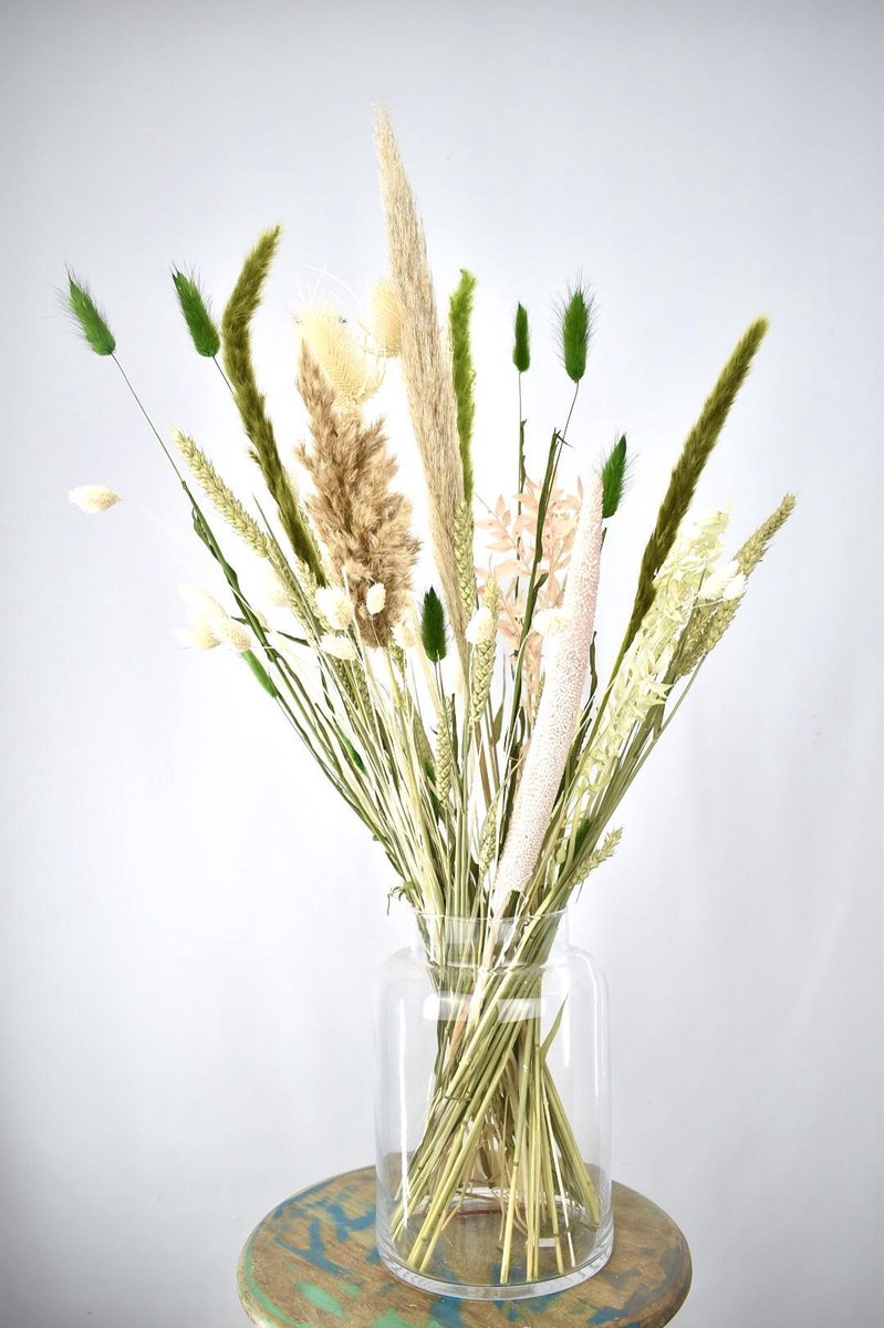 Droogbloemen - 70 cm - Green Vibes - Natuurlijk Bloemen