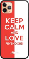 6F hoesje - geschikt voor iPhone 11 Pro Max -  TPU Case - Feyenoord - Keep calm #ffffff