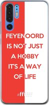 6F hoesje - geschikt voor Huawei P30 Pro -  Transparant TPU Case - Feyenoord - Way of life #ffffff