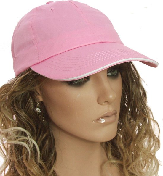 Psychiatrie Inefficiënt tactiek Trendy lichtgewicht katoenen baseball cap dames zomerpet kleur roze maat  one size | bol.com