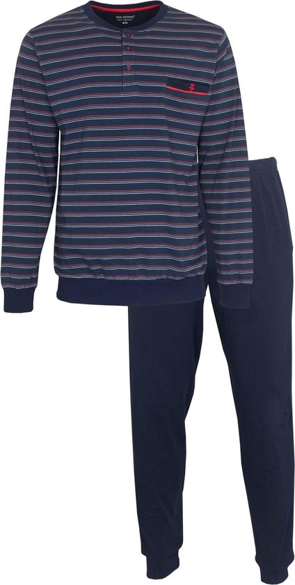 Paul Hopkins - Heren Pyjama - Blauw - Maat S