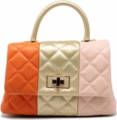 TOM & EVA | Tricolor Handbag | 25x18 cm