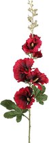 Viv! Home Luxuries Stokroos - groot - zijden bloem - rood - 91cm