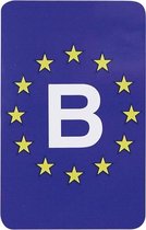 Sticker 'Europa/Belgie' rechthoekig