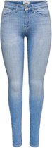 Only Jeans Onlanne K Life Mid Skinny  Agi 751 15230030 Light Blue Denim Dames Maat - W32 X L32