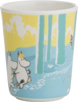 Moomin bekertje -  blauw/geel - bos -  2 stuks