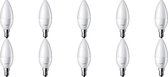 PHILIPS - LED Lamp 10 Pack - CorePro Candle 827 B35 FR - E14 Fitting - 4W - Warm Wit 2700K | Vervangt 25W