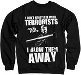 The Delta Force Sweater/trui -2XL- I Blow Terrorists Away Zwart