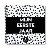 SIIDDS invulboek baby’s eerste jaar - monochrome - zwart/wit - cadeau - kraamcadeau - baby - eerste jaar - babyshower