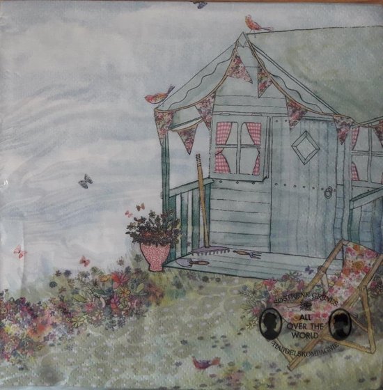 Søstre Grene Servetten - Summerhouse in the Garden - 33 x 33