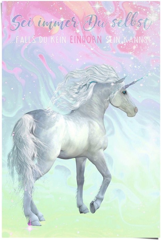 Poster Unicorn Marble 91,5x61 cm