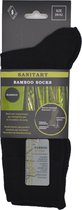 Bamboe sokken voor heren - LOSSE ELASTIEK - 6 PAAR - Zwart - mannen maat 39/42 - Hoge kwaliteit