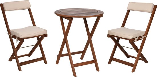 elke dag Uitgebreid Maak plaats Progarden - Bistro set - Tuintafel - Tafel met stoelen | bol.com