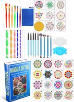 Crafterman Mandala Dotting set - 71 delig - Mandala schilderen - tekenen - stempelen - inclusief e-Book