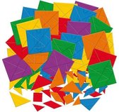 Tangram puzzelmozaïek - set van 100 puzzelplaten - 700 tangramvormen - tangram voor kinderen - voor cognitieve ontwikkeling - incl 72 downloadbare puzzelkaarten