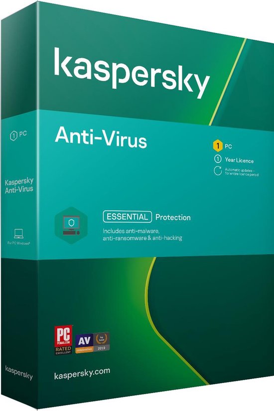Kaspersky Antivirus - 12 maanden/1 apparaat - NL/FR/DE (PC)