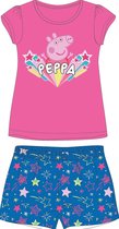 Peppa Pig Kinder Shortama Zomerset Maat 122 DonkerRoze/Blauw - 1 Stuk