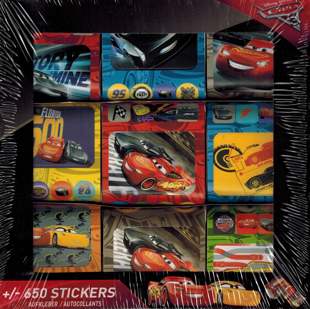 Disney Sticker Geschenkdoos Cars 3 650-delig