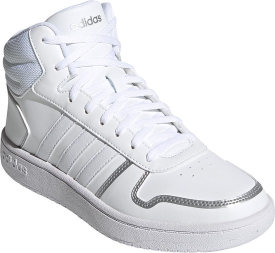 adidas - Hoops Mid 2.0 - Hoge Sneakers Dames - 43 1/3 - Wit | bol