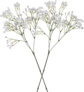 8x stuks kunstbloemen Gipskruid/Gypsophila takken wit 60 cm - Kunstplanten en steelbloemen